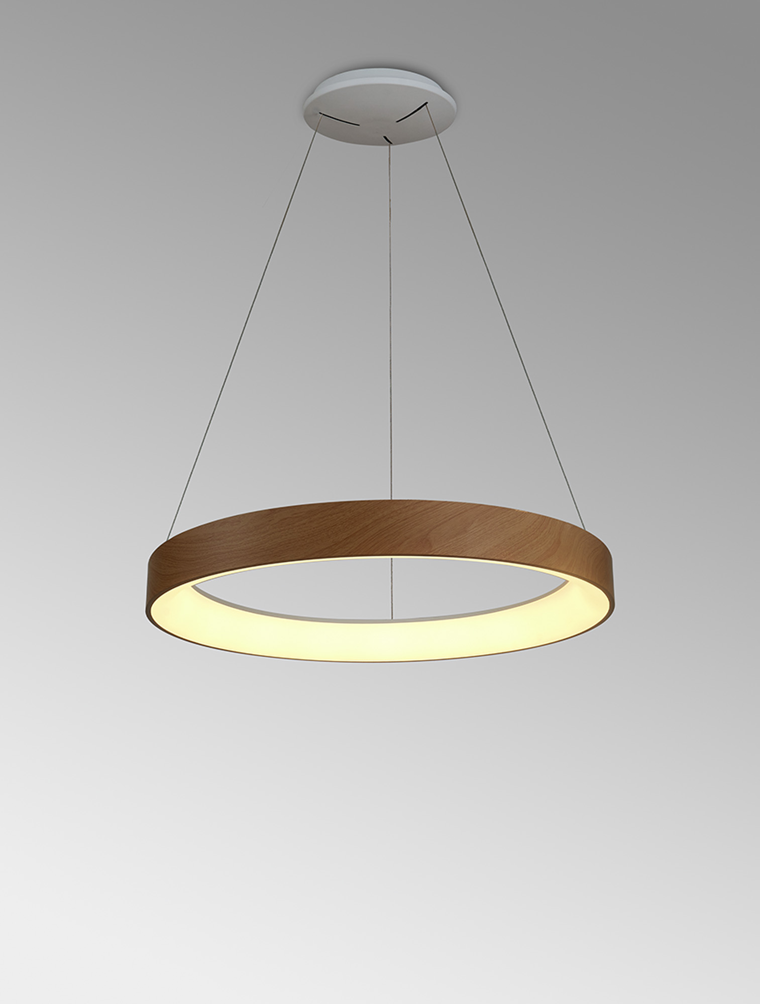 Niseko II Wood Ceiling Lights Mantra Ring Pendants
